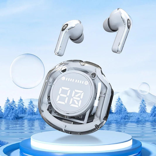 Digital LED Display with Crystal Case Earbuds
